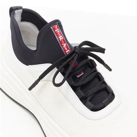 prada linea rossa neoprene sneakers|Prada linea rossa sale.